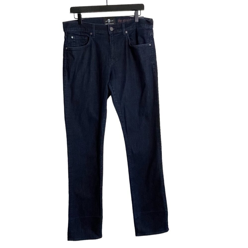 7 For All Mankind Men’s Premium Luxe Straight Leg Jeans – Size 34